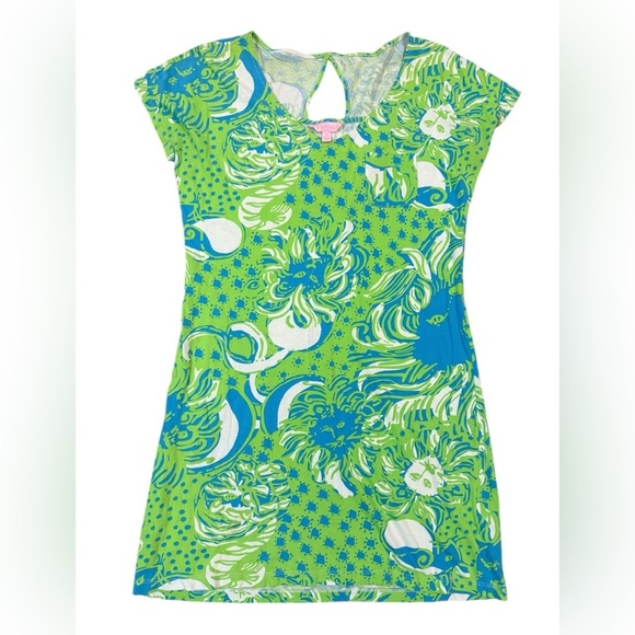 Lilly Pulitzer Daniella Dress Roar of the Jungle Limeade Green Size Small - Picture 3 of 10
